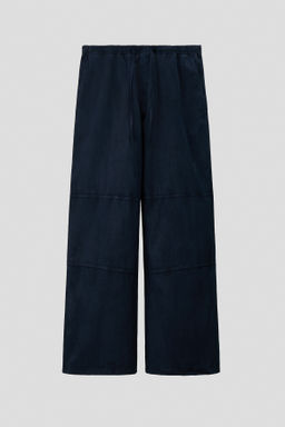 Pantal?n en mezcla de lino Loose Fit