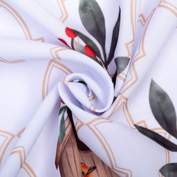 Новогодний комплект штор для кухни с подхватами «Beautiful birds» 145×180 см-2 штуки, габардин