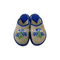 Тапочки без задника, вышивка «кошечки» - Чуника фото 4