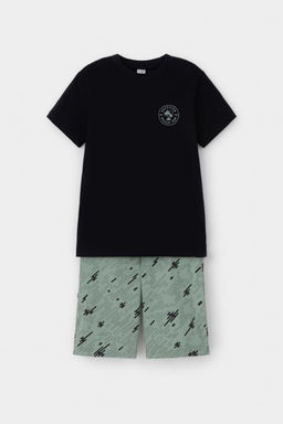 К 1528/черный,эвкалипт быстрее ветра пижама для мал