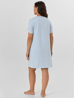 Сорочка ночная женская Mark Formelle голубая клетка  фото 2