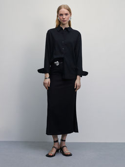 Рубашка оверсайз изо льна / Zarina  фото 8