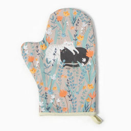 Варежка-прихватка I meow you 20х28см,саржа, 100% х/л, ватин 250г/м2 - Этель фото 4