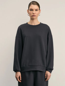 Базовая толстовка из плотного джерси / Zarina фото 3