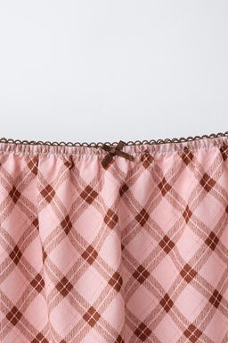 FALDA MIDI CUADROS / Rosa - Zara фото 4