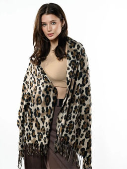 Яркий палантин с анималистичным принтом - Pretty mania фото 10