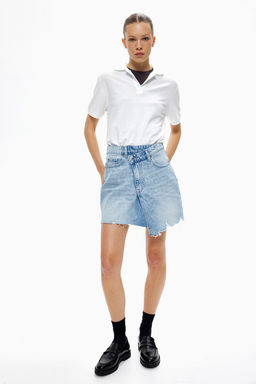 Falda denim con cintura cruzada - H&m фото 2