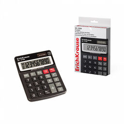 Цена за 1 шт. Калькулятор настольный 10-разрядов ErichKrause DC-310N Classic, черный (в коробке по 1 шт.)