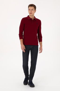 Erkek Bordo Basic Sweatshirt - U.s. polo assn фото 4