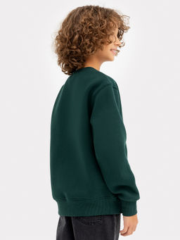 Джемпер для мальчиков зеленый с печатью - Mark formelle фото 4