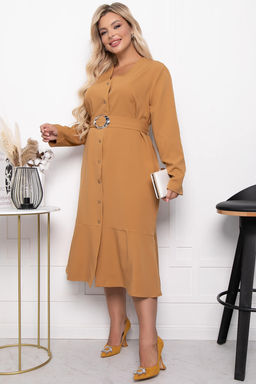 Платье Классика в моде (горчица) П7204 - Lt collection фото 6