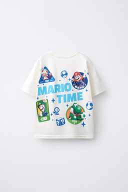 6-14 A?OS/ PIJAMA ESTAMPADO MARIO BROS   NINTENDO / Azul / Blanco - Zara фото 3