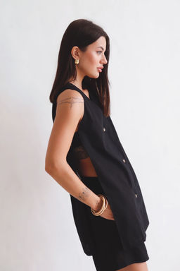 Martichelli Костюм хлопковый летний чёрный  фото 4