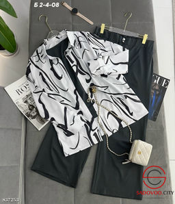 Костюм женский тройка с принтом - Bruno фото 2