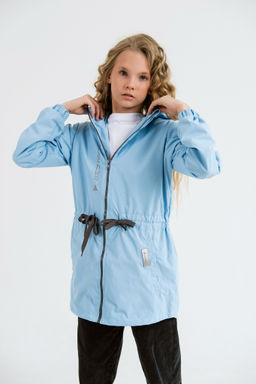 Ветровка "Софт" для девочки голубой