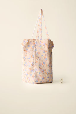 BOLSO ALGOD?N ESTAMPADO FLORES CREATED BY CARAMEL LONDON X ZARA / Multicolor  фото 9
