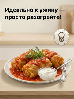 Барс Голубцы фаршированные мясом и рисом в т/с 525г