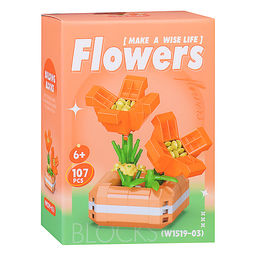 Конструктор "Цветок" (107 дет.) в коробке
