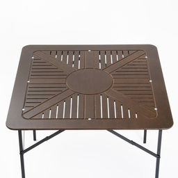 Комплект садовой мебели «Бистро», 4 стула, квадратный стол, коричневый