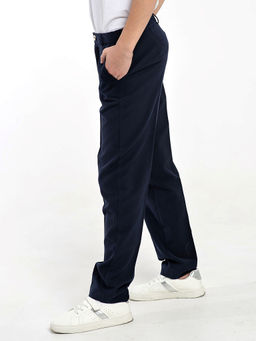 Синие школьные брюки для мальчика Инфанта, модель 0914К фото 5