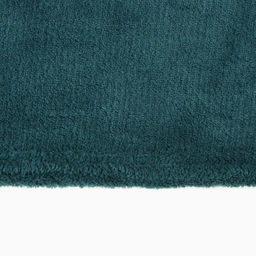 Плед «Этель», 200×220 см, корал-флис, изумрудный