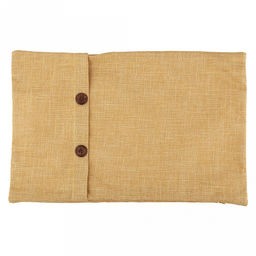 Наволочка декоративная 32х50см Пуговицы горчичный, 2-х сторонняя, искусственная ткань, подкладка-флизелин, на молнии (Китай) - Домашняя мода фото 11