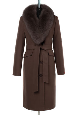 Мех натуральный (песец) Пальто утепленное Холлофайбер 300 - El podio фото 7