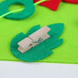 Коврик из фетра развивающий «Накорми гусеницу»