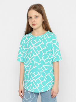 CSJG 63584-38-378 Футболка для девочки,ментоловый