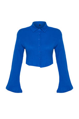 TRENDYOLMILLA Beyaz Dokuma Muslin Plaj Gomlegi TBESS24GO00011  фото 28