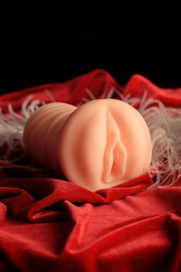 Мастурбатор реалистичный с вибрацией KOKOS Three Sisters Nymph, TPR, телесный, 18 см  фото 11