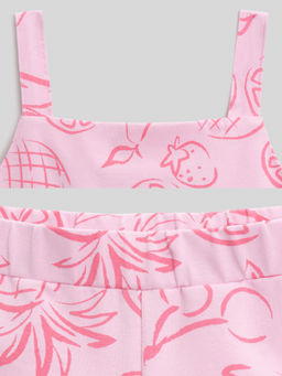 ACOOLA / Комплект детский для девочек ((1)блузка-топ и (2) шорты) Lavr_set розовый  фото 7