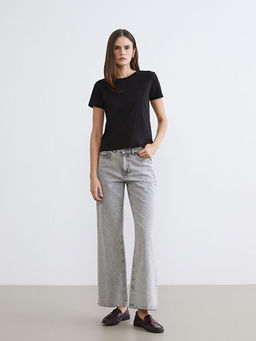 Bisiklet Yaka Kad?n Ti??rt