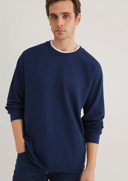 Uzun Kollu Lacivert Tisort