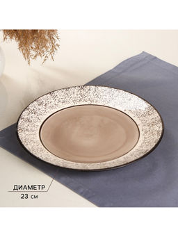 Набор посуды Керамика ручной работы «Восточный», 18 предметов, бежевый, Иран