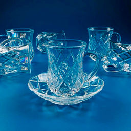 Чайный набор 12пр. 130мл в под.уп. Стекло арт.588-641 /Lenardi/