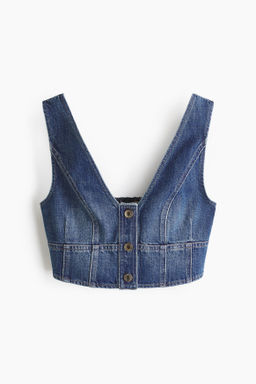 Crop top en denim