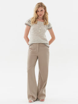 Джемпер короткий рукав л0475 лен 1 - Стим фото 10