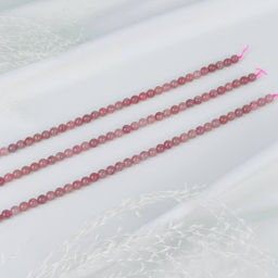 Бусины для украшений из мадагаскарского Розового кварца 39 см