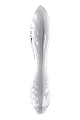 Двусторонний фаллоимитатор Satisfyer Dazzling Crystal 1, стекло, прозрачный, 18,5 см  фото 2