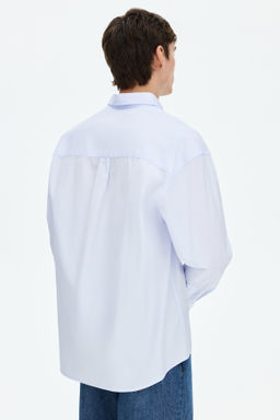 Camisa en popelina de algod?n Relaxed Fit - H&m фото 3