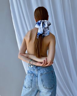 Шелковая резинка-платок BANTP013 - Sahar art lab фото 8