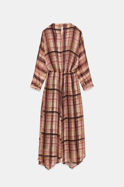 CHECK MIDI DRESS - Zara фото 9