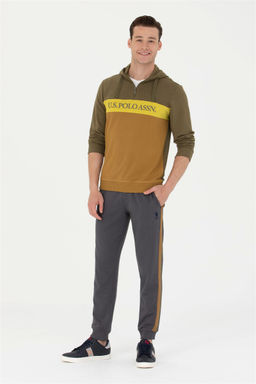 U. S. Polo Assn Мужская толстовка цвета хаки с капюшоном - U.s. polo assn фото 11