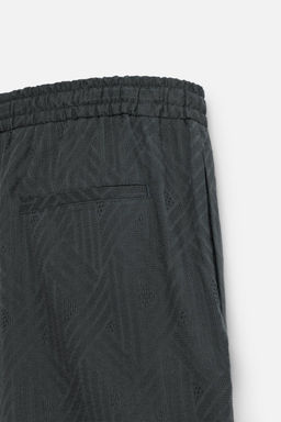 GEOMETRIC JACQUARD BERMUDA SHORTS - Zara фото 10
