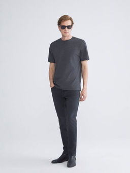 Bisiklet Yaka Penye Erkek Ti??rt