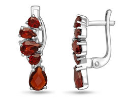 Серьги, гранат, Белиз