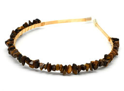 Ободок на голову женский с тигровым глазом