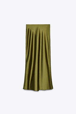 SATIN MIDI SKIRT - Zara фото 28