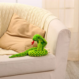 Мягкая игрушка Змея. Кобра, 55 см, цвет зелёный - Simaland фото 2